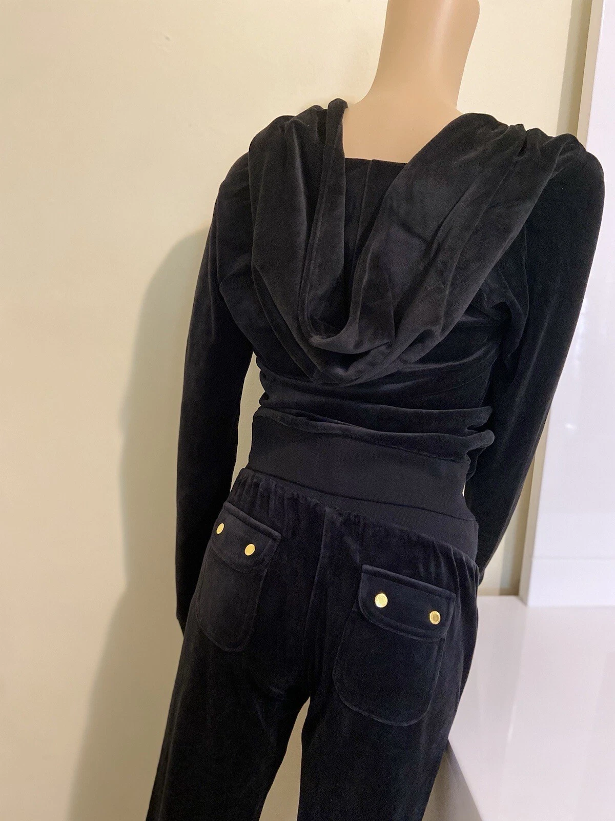 Juicy couture NEW MEDIUM Black Tracksuit Set