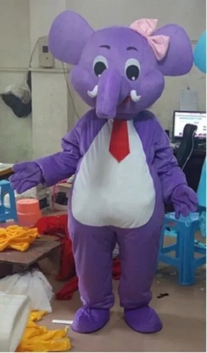 Mascot Costume cartoon Elephant Party Fancy Dress Adult Gift - Picture 2 of 3
