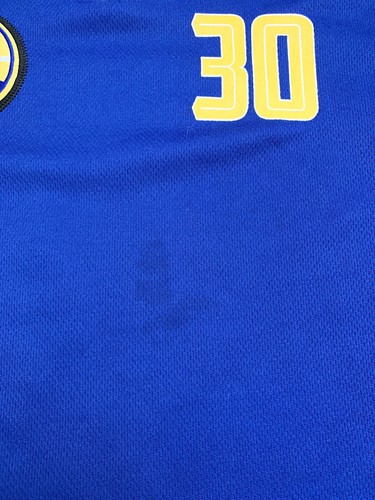 NBA Boy's Golden State Warriors #30 "Curry" Short Sleeve V-Neck Shirt Sz: L (14) - Picture 3 of 7