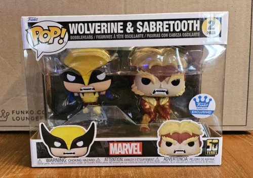 Wolverine & Sabertooth Funko shop 2 pack Exclusive 2024