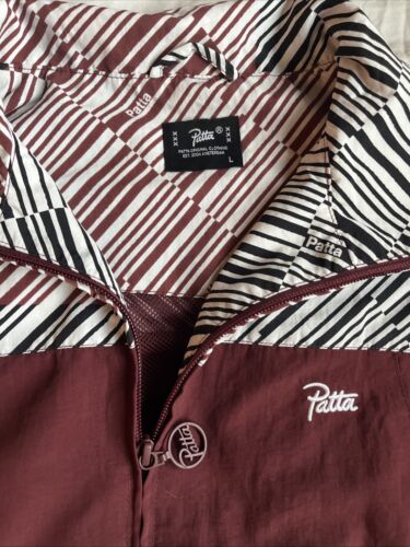 Giacca a vento uomo Patta marrone nylon codice taglia grande full zip - Foto 2 di 8