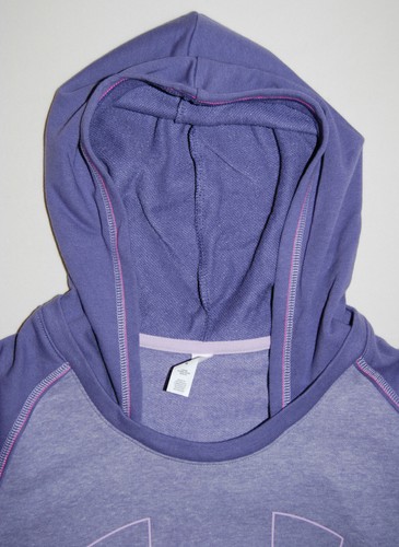 NWT Under Armour Big Girl's Lavender Purple LS Terry Hooded Sweatshirt sz L - Picture 2 of 10