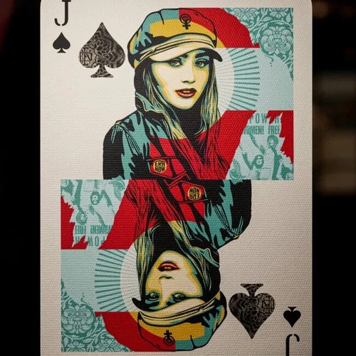 OBEY (edición NEGRO/ORO) - Tarjetas de juego de lujo con licencia de Theory11 - Imagen 10 de 12