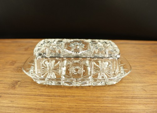 Anchor Hocking SOD Clear Glass Covered Butter Dish - Picture 1 of 7