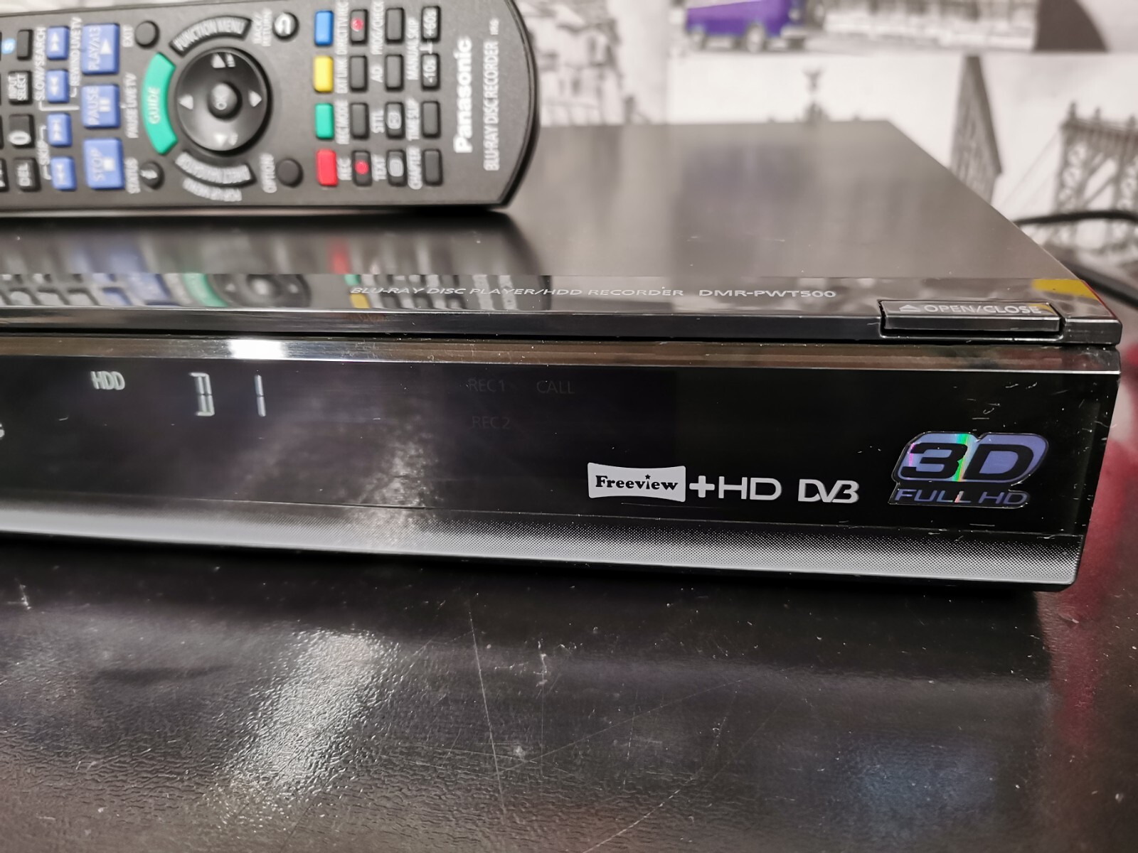 Panasonic DMRPWT500 320GB HDD Freview HD Recorder & 3D Bluray Player. eBay