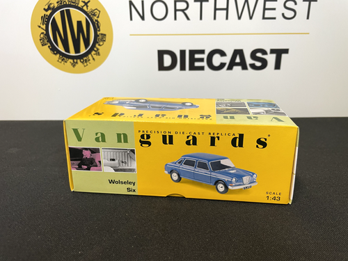 VANGUARDS 1:43 SCALE VA08500 WOLSELEY SIX COSMIC BLUE METALLIC - Picture 3 of 3