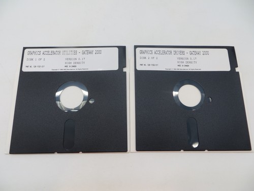 GRAPHICS ACCELERATOR UTILITIES GATEWAY 2000 Version 0.17 5.25" Floppy Disks