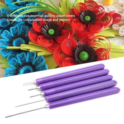 5pcs Multifunction Quilling Slotted Tool Paper Quilling Scrapbook Craft Set Kits