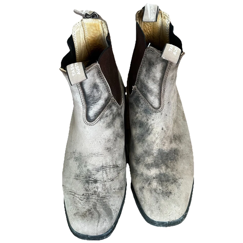 Botas de gamuza Blundstone para hombre - gris rústico - talla 10 EE. UU./9 UK/AU (manchas) Foto 2 de 4