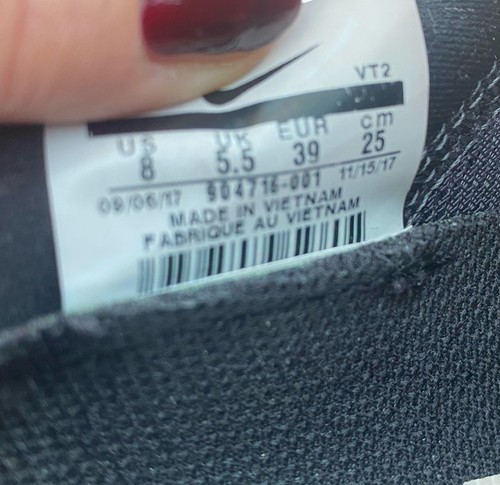 Nike Lunarglide, Lunarlon, Black/Grey, UK5.5 - Picture 7 of 7
