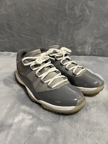 Nike Air Jordan Retro 11 Low Shoes Mens 11 Cool Grey White Sneaker 528895-003 - Picture 9 of 14