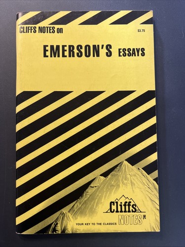 Emerson's Essays by Cliffs Notes Staff (1975, Paperback) Excellent Condition - Picture 1 of 3