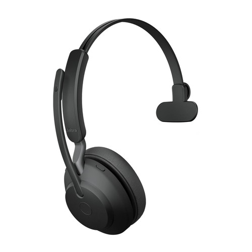 Jabra Evolve2 65 UC Mono Headset Wireless with USB Type-A Charging Stand Black - Afbeelding 2 van 6