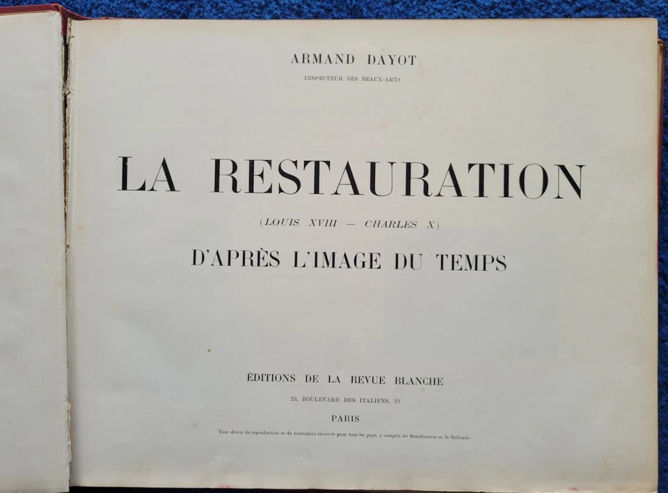 La Restauration Louis XVIII Charles X Armand Dayot EAS Histoire France illustrée - Photo 4/4