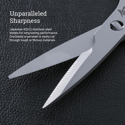 Kitchen Shears, 22.6 cm, Heavy Duty Cooking Scissors, Durable 420J2 Stainless... - Picture 4 of 7