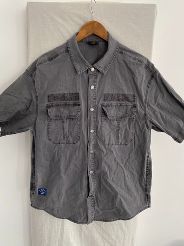 CAT Grey Short Sleeve Over Shirt Size S - Picture 2 of 4