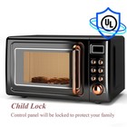 0.7Cu.ft  700W Retro Countertop Microwave Oven LED Display Glass Turntable New