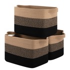 Storage Basket for Organizing, Woven Baskets for Storage, Rectangle Decorativ...