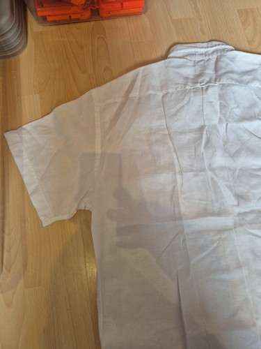 Camisa Gant Manga Corta "La Camisa LINO" Blanca 2XL (F1) - Imagen 12 de 15