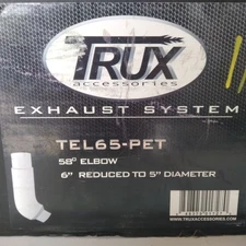 Trux Accessories for Peterbilt 379, 58 Degree Exhaust Elbow p/n TEL65-PET