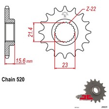 JT Sprockets JTF577.15 Sprocket C/S 15T