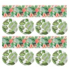  1 Set Hawaiian Party Paper Teller Paper Serviette Luau Party Dekorationen Party
