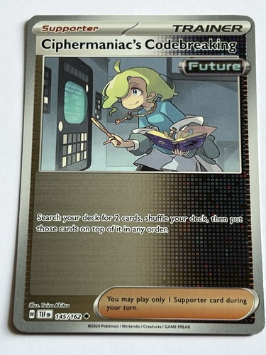 Ciphermaniacs Codebreaking 145 Pokemon Temporal Forces 2024 Near MT Reverse Holo - Picture 4 of 15