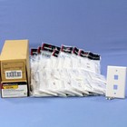 Cooper 5520-5EW White 1-Gang Modular 2-Port Thermoplastic Nylon Wallplates 25pcs