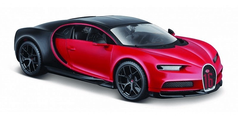 090159315247 Композитная модель Bugatti Chiron sport черно-красная Maisto
