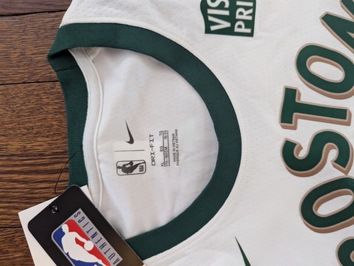 Jayson Tatum Nike Boston Celtics City Edition Jersey Youth XL Discontinued 23/24 - Picture 3 of 9