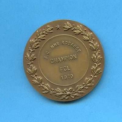FOOTBALL LUXEMBOURG, médaille FC M.M.R., CHAMPION F.C.L. 1970 - Photo 1/2