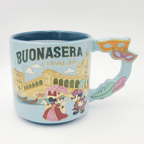 2025 Disney Parks EPCOT Italien Karneval Mickey Minnie Mouse Kaffee 16 Unzen Becher Neu - Bild 1 von 4