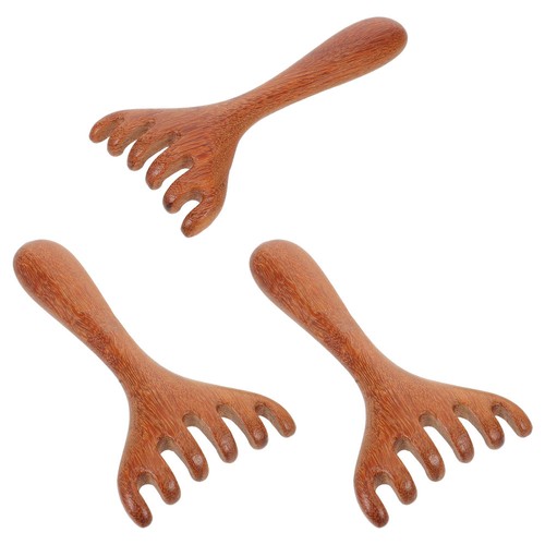 3 Stück Massagerechen Manuelle Kopfhaut Massagegeräte Sechskrallen Meridian Com Rücken - Bild 12 von 12