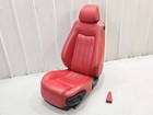 2008 MASERATI GRANTURISMO M145 FRONT LEFT SEAT ROSSO CORALLO RED LEATHER