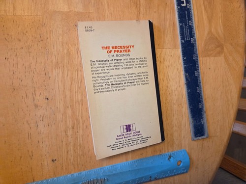 The Necessity of Prayer by E. M. Bounds - 1978 Baker Book House Paperback - Bild 10 von 10