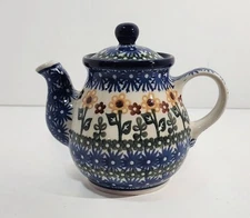 Polish Pottery Tea For One Teapot Made In Poland
