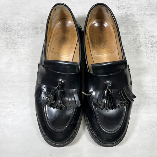 Solovair Hi-Shine Tassel Loafer Shoes - Men's Size UK 9 / US 10 - Black - Picture 7 of 9