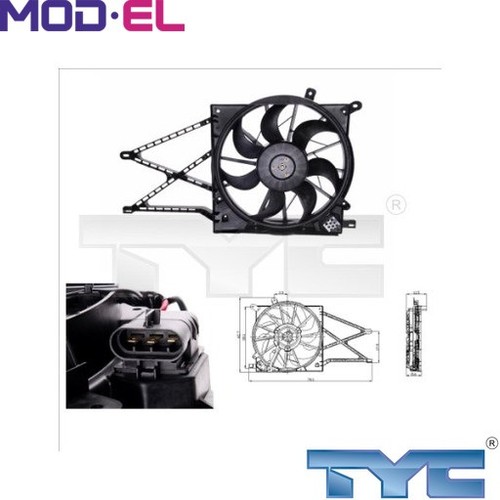 FAN RADIATOR 825-0011 FOR OPEL ASTRA/G/CLASSIC/Caravan/Hatchback/Convertible