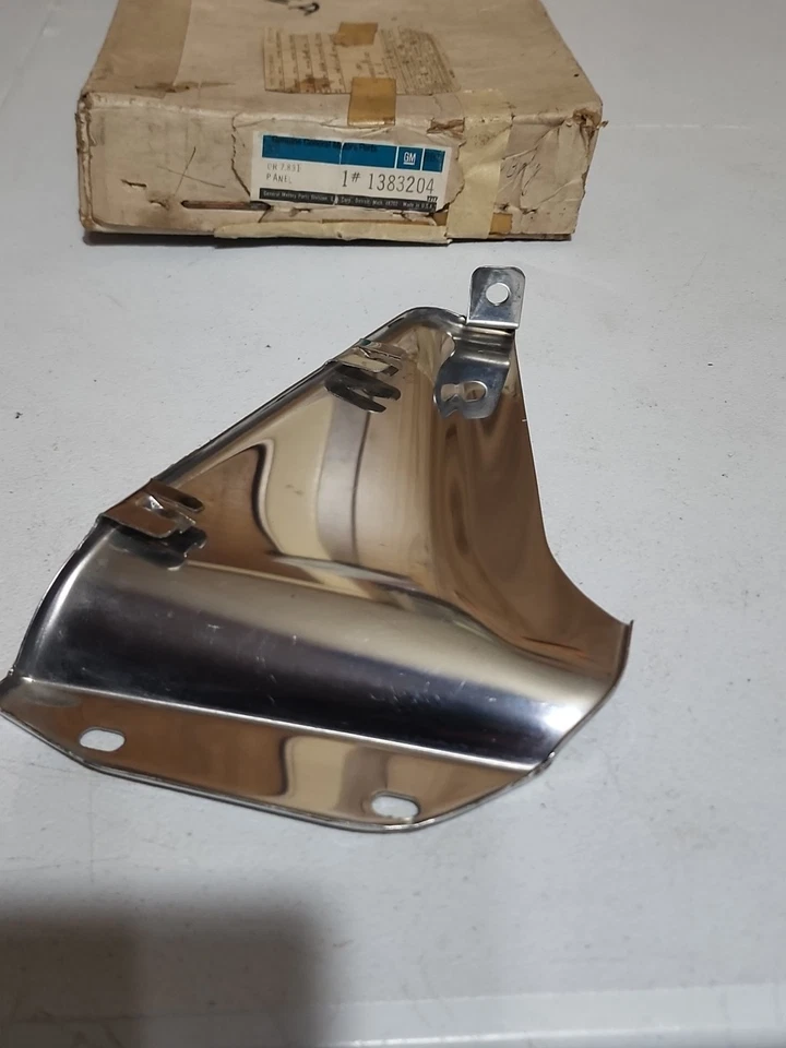 1968 BUICK LESABRE WILDCAT ELECTRA NOS ХРОМИРОВАННАЯ ПАНЕЛЬ ПЕРЕДНИЙ БАМПЕР ПАНЕЛЬ 1383204 - Изображение 4 из 4