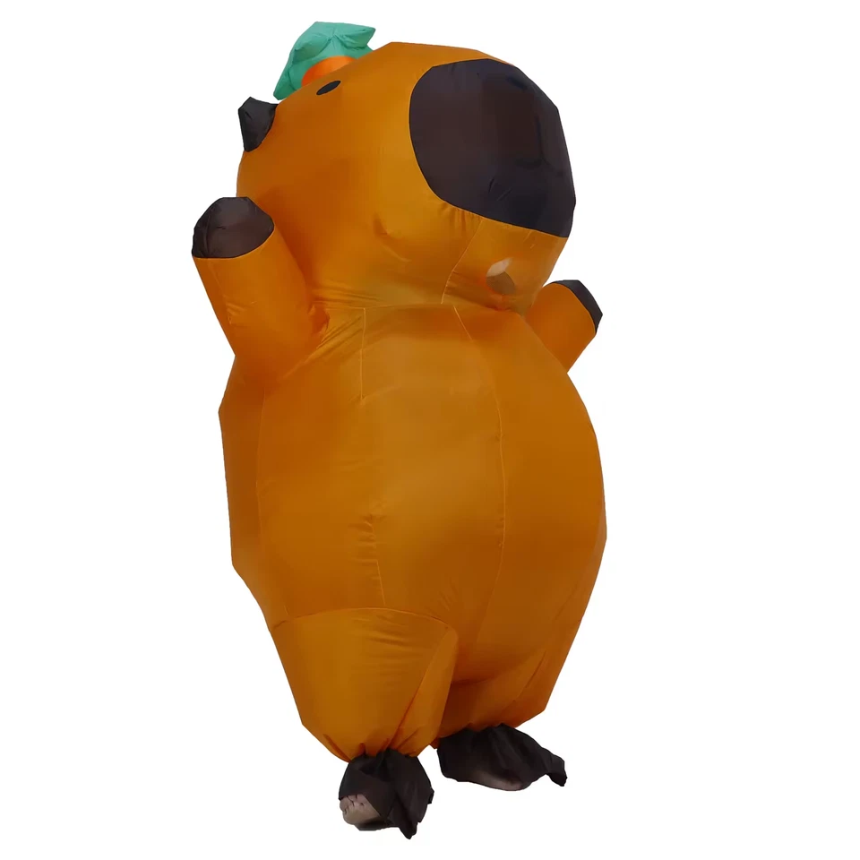 🦙 Capybara Blow-Up Costume – Funny, Adorable & Unforgettable! 🎉💨 - Image 2 of 4