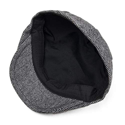 Kids Wool Tweed Flat Cap Herringbone Boy Girl Newsboy Caps 12 Months Style1 - Bild 6 von 7