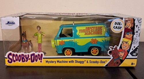 JADA 1/24 SCOOBY DOO MYSTERY MACHINE SHAGGY AND SCOOBY FIGURES 31720 BOX DAMAGE - Picture 1 of 3