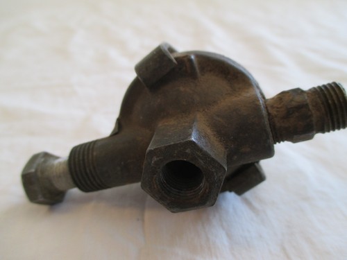 VINTAGE FUEL FILTER GLASS BOWL IN LINE 1930's RAT ROD OR DODGE ? - Picture 10 of 12
