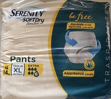 pannolini XL Serenity 14 mutandina ausilio anziani aloe Mutande 