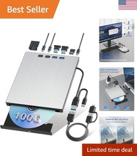 External Blu ray Drive for Laptop Portable Blu Ray Burner USB 3.0 Type-C CD/B...