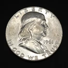 1961 D Franklin Half Dollar Monster Toner – Proof-Like BU 90% Silver RAINBOW 🌈