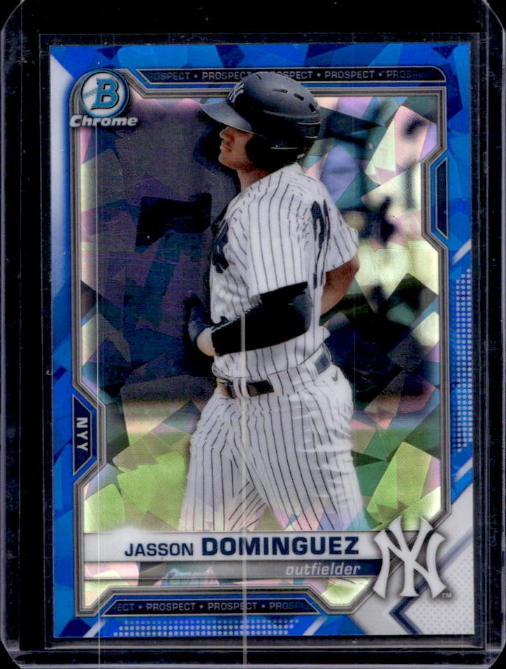 2021 Bowman Sapphire Jasson Dominguez Chrome Prospect #BCP-13 Yankees