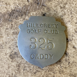 1930's Vintage Golf Caddy Badge Pin Hillcrest Golf Club Golf Course