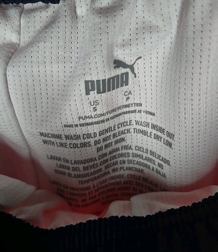 PUMA Men's Small Power Volley Swim Trunk Board Short Swimwear Cat Navy Red 8" - Picture 7 of 8