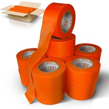 Orange Flagging Tape - Non-Adhesive - 24 Pack - 1.5" Width, 150' Length, 2 Mil